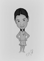 Desenho Digital Preto e Branco Individual